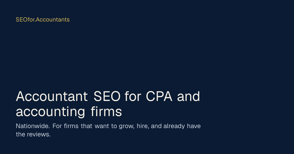 Screenshot of seofor.accountants